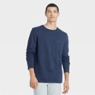 Men's Regular Fit Crewneck Long Sleeve T-shirt - Goodfellow & Co Xavier Navy