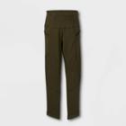 Girls' Mesh Pieced Side Pocket Leggings - All In Motion Olive Green