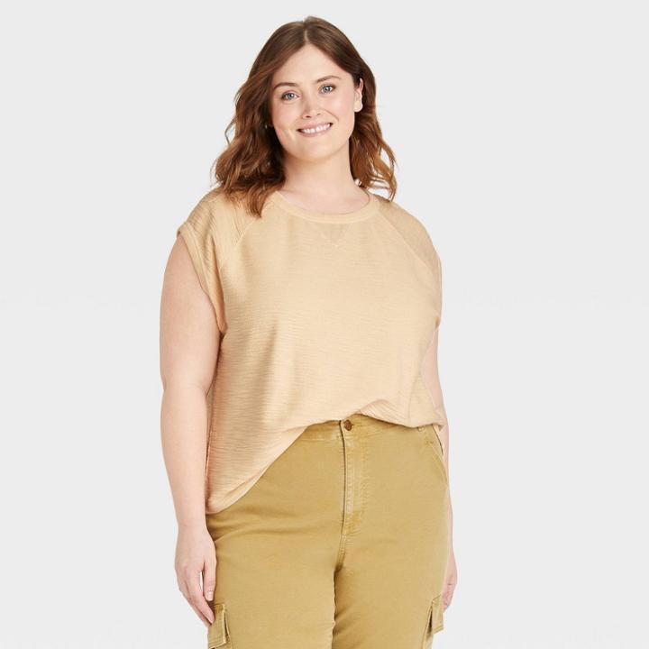 Women's Plus Size Sweatshirt - Universal Thread Off-white