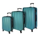 Elite Luggage 3pc Hardside Spinner Luggage Set - Teal, Blue