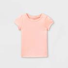 Toddler Girls' Solid Short Sleeve T-shirt - Cat & Jack