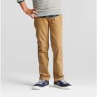 Boys' Straight Fit Jean - Cat & Jack Khaki Wash 16 Husky, Brown