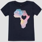 Well Worn Toddlers Short Sleeve Africa Heart T-shirt - Deep Navy 2t, Toddler Unisex, Blue