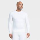 Men's Long Sleeve Fitted Cold Mock T-shirt - All In Motion True White S, Men's,
