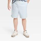 Men's Big & Tall 8 Everday Pull-on Shorts - Goodfellow & Co Light Blue