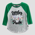 Girls' Minecraft J!nx 3/4 Sleeve Raglan T-shirt - Green/gray