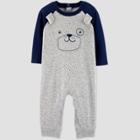 Baby Boys' Puppy Romper - Just One You Made By Carter's Gray/navy Newborn, Boy's
