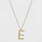 Sugarfix By Baublebar Initial E Pendant Necklace - Gold