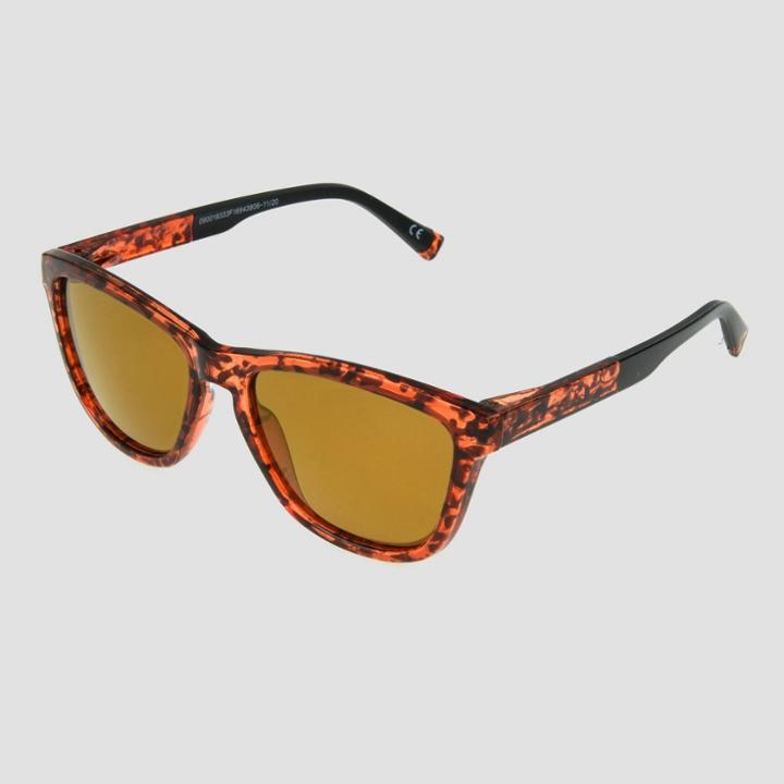 All In Motion Women's Surfer Shade Tortroise Shell Print Sunglasses With Mirrored Polarized Lenses - All In