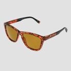 All In Motion Women's Surfer Shade Tortroise Shell Print Sunglasses With Mirrored Polarized Lenses - All In