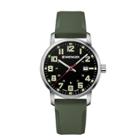 Target Men's Wenger Avenue - Swiss Made - Black Dial Silicone Strap Watch - Green