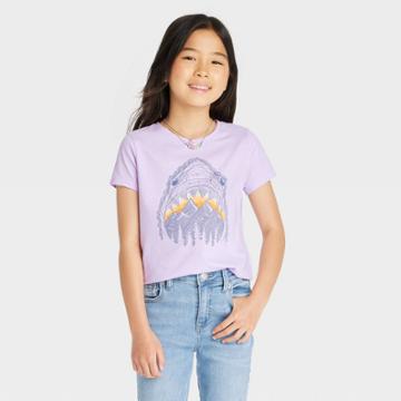 Girls' 'planets' Short Sleeve Graphic T-shirt - Cat & Jack Dusty Green