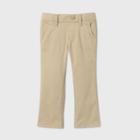 Toddler Girls' Stretch Uniform Straight Fit Pants - Cat & Jack Beige