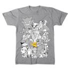Pokemon Men's Pokmon Group Shot T-shirt - Heather Gray