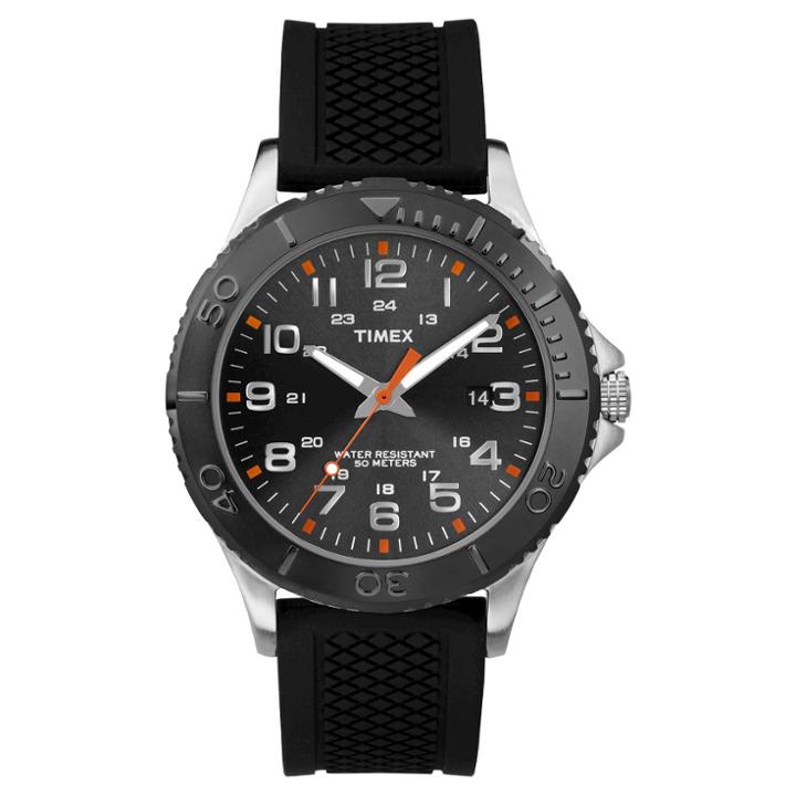 Men's Timex Watch With Silicone Strap - Black Tw2p872009j