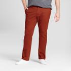 Men's Big & Tall Slim Fit Hennepin Chino Pants - Goodfellow & Co Rust (red)
