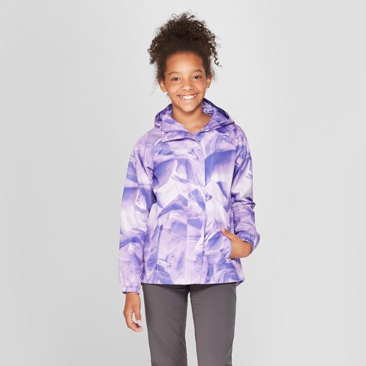 Girls' All Weather Windbreaker Jacket - C9 Champion Purple