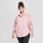 Women's Plus Size Cowl Neck Tunic - Ava & Viv Mauve