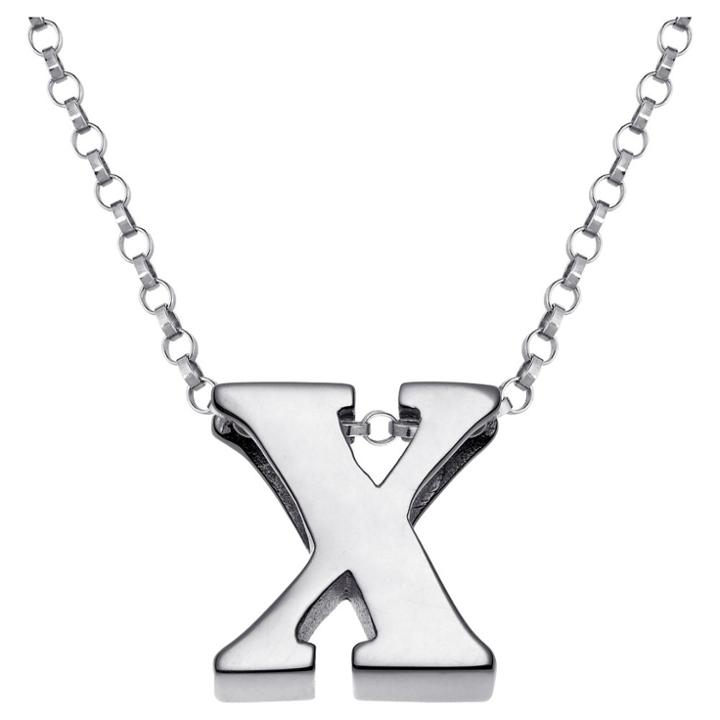 Distributed By Target Women's Sterling Silver 'x' Initial Charm Pendant -