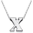 Distributed By Target Women's Sterling Silver 'x' Initial Charm Pendant -