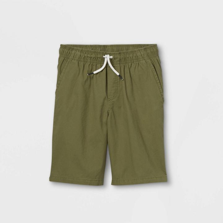 Boys' Woven Pull-on Shorts - Cat & Jack Green