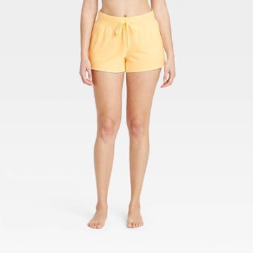 Women's Summer Lounge Shorts - Stars Above Yellow