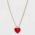 Sugarfix By Baublebar Heart Pendant Necklace - Red