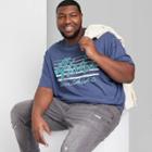 Men's Big & Tall Short Sleeve Sleeve T-shirt - Original Use Blue