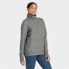Women's Quilted Pullover Sweatshirt - All In Motion Heathered Gray