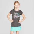 Girls' Fierce And Strong Graphic Tech T-shirt - C9 Champion Grey Heather