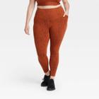Women's Plus Size Premium High-rise Snake Print Leggings 25 - All In Motion Russet