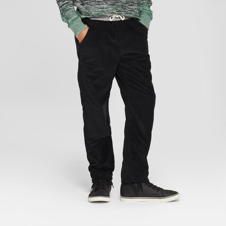 Boys' Line Cord Pull-on Pants - Cat & Jack Black