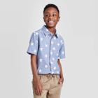 Petiteboys' Americana Short Sleeve Button-down Shirt - Cat & Jack Blue/white