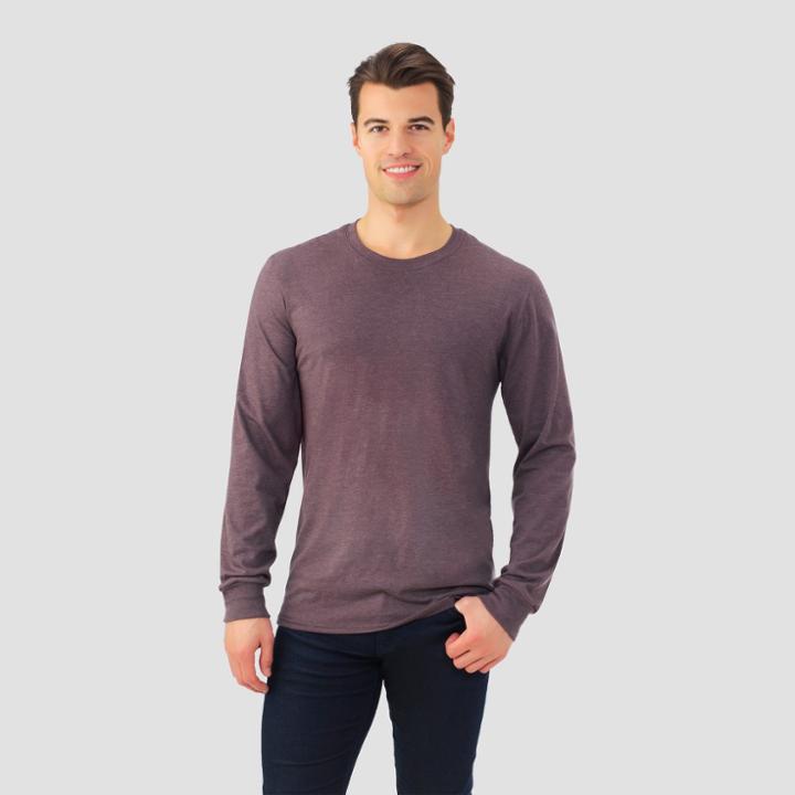 Fruit Of The Loom Select Fruit Of The Loom Men's Long Sleeve T-shirt - Brown