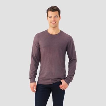 Fruit Of The Loom Select Fruit Of The Loom Men's Long Sleeve T-shirt - Brown