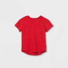 Toddler Boys' Short Sleeve T-shirt - Cat & Jack Bright Red