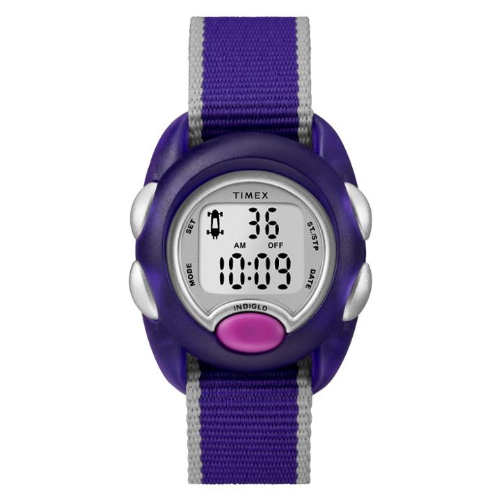 Kid's Timex Digital Watch With Nylon Strap - Purple Tw2r99100xy, Girl's