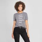 Women's Short Sleeve Chips, Queso, Guac, Tequila, Nap Graphic T-shirt - Awake Charcoal