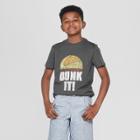 Boys' Dunk It Short Sleeve Graphic T-shirt - Cat & Jack Gray