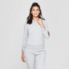 Women's Cut - Out Hooded Sweatshirt - Joylab Gray Heather