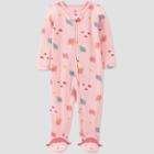 Baby Girls' Sheep Footed Pajama - Just One You Made By Carter's Pink Newborn
