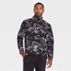 Men's Microfleece Pullover Sweatshirt - All In Motion Gray/camo