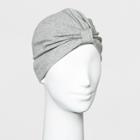 Women's Twist Front Knit Hat - A New Day Heather Gray,