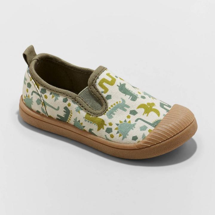 Toddler Kaleb Slip-on Sneakers - Cat & Jack Tan/olive