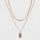 Semi-precious Jasper Layered Necklace - Universal Thread Blue