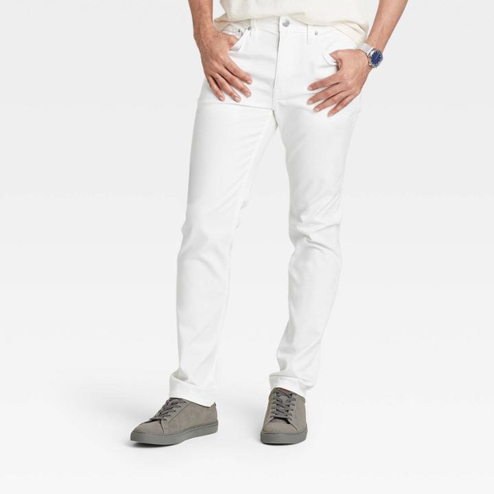Men's Slim Fit Lightweight Jeans - Goodfellow & Co White