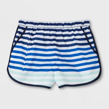 Hunter For Target Girls' Striped Athletic Shorts - Blue