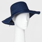 Women's Floppy Hat - A New Day Navy (blue)