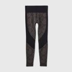 Women's High-waisted Seamless Snakeskin Jacquard 7/8 Leggings - Joylab Black