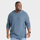 Men's Big & Tall Crew Neck Pullover - Goodfellow & Co Azura Blue